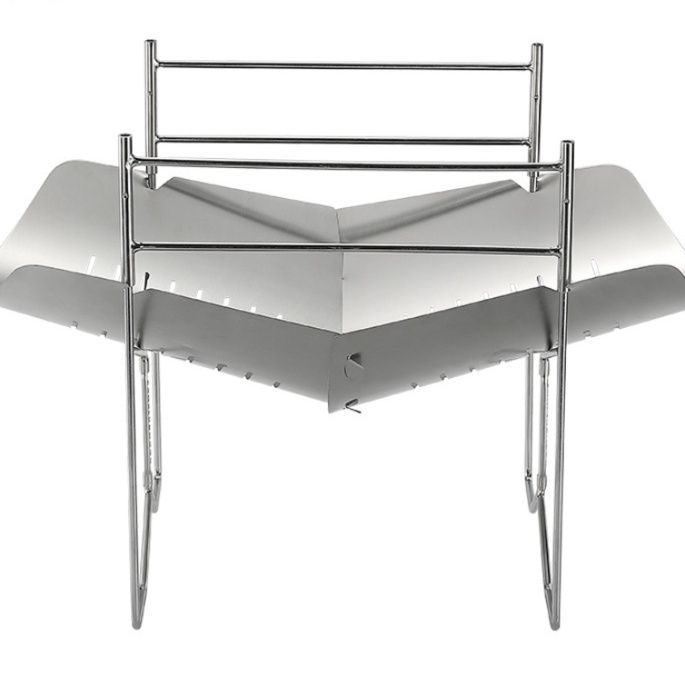 超軽量折り畳み式ステンレス製ソロ焚き火台