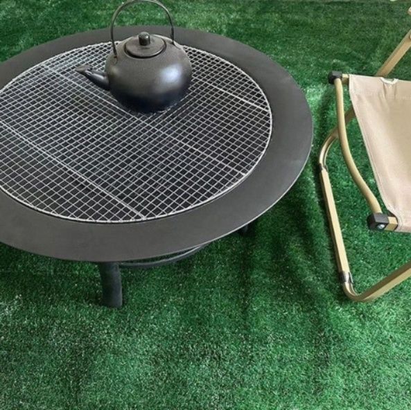 大型円形網付き四脚式焚き火台ファイヤーディスク