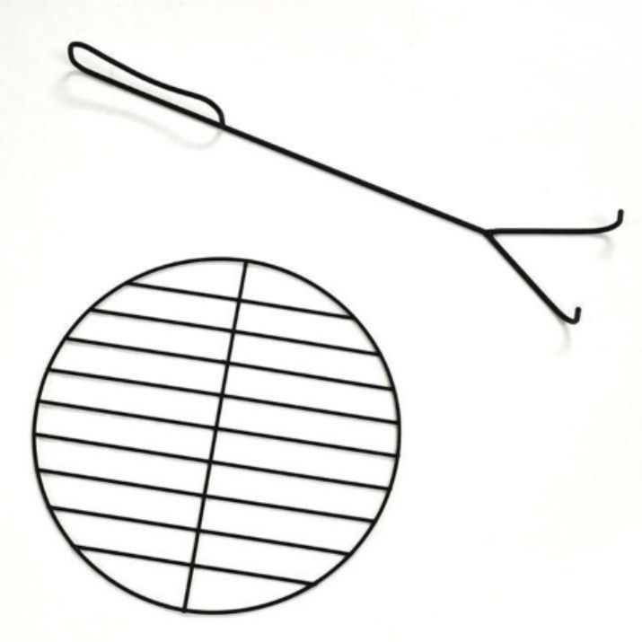 大型円形網付き四脚式焚き火台ファイヤーディスク