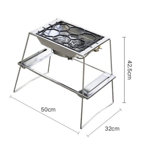二段式多機能焚き火台テーブル付き炉台セット