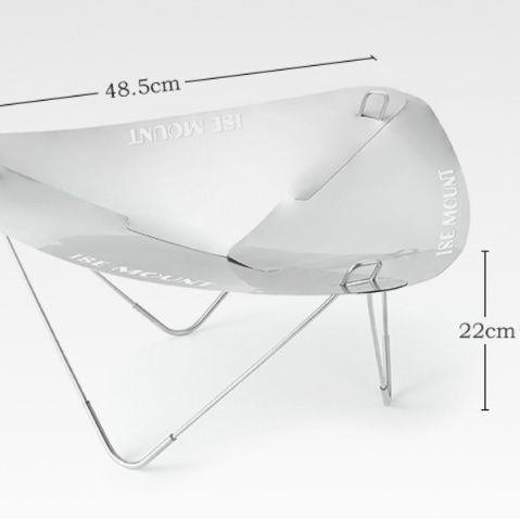 三片構造超軽量折りたたみ式ソロ焚き火台