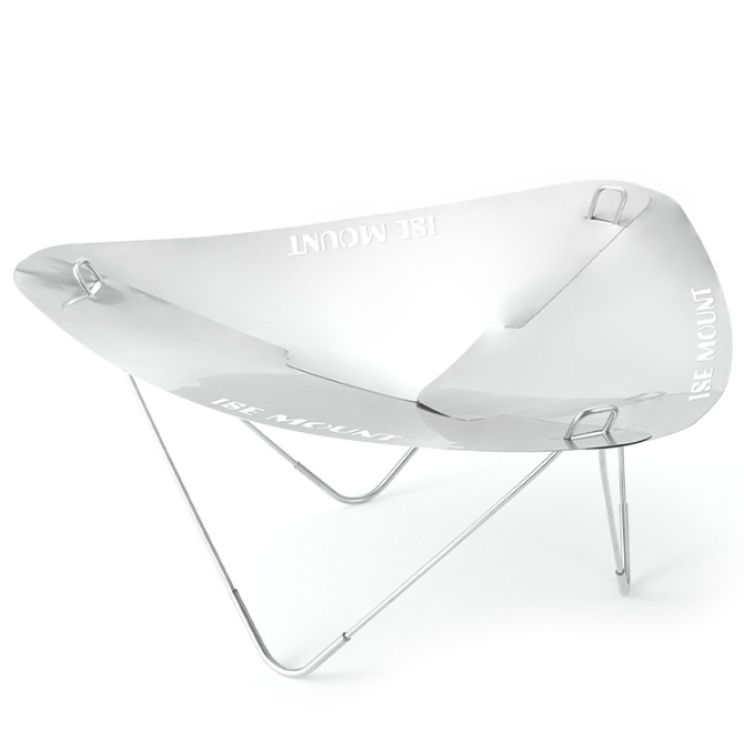 三片構造超軽量折りたたみ式ソロ焚き火台