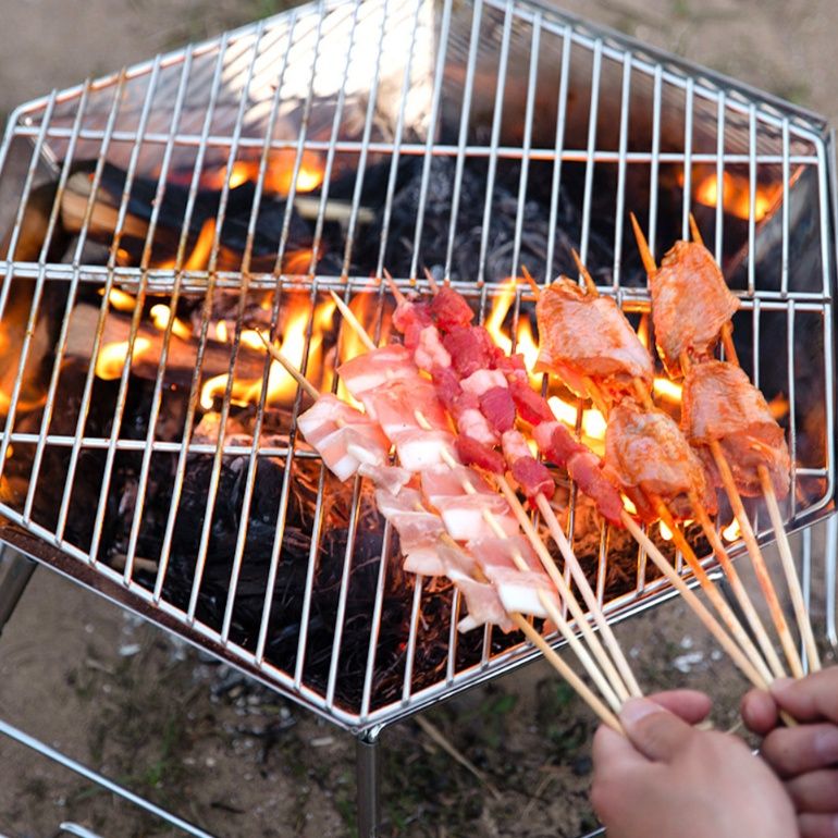六角形折り畳み式焚き火台ソロキャンプ用