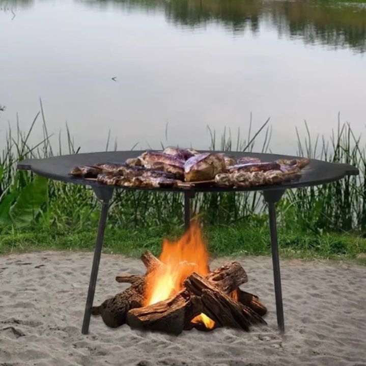 三脚式円盤型調理用焚き火台ファイヤーディスク