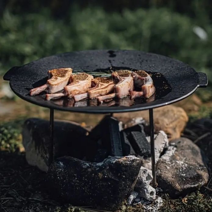 三脚式円盤型調理用焚き火台ファイヤーディスク