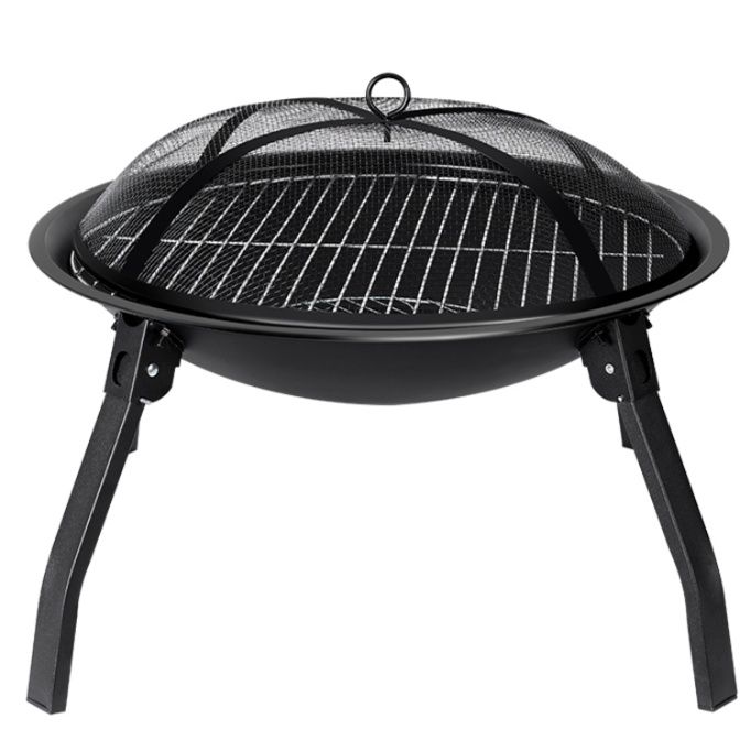 折り畳み式円形多機能囲炉裏焚き火台テーブル