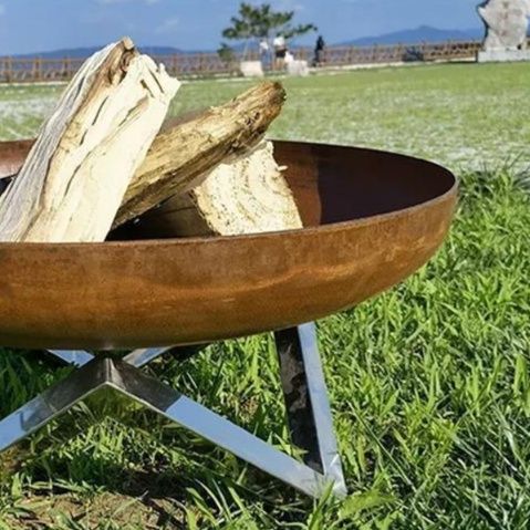 焚き火台大型60㎝浅皿式ファイヤーディスク