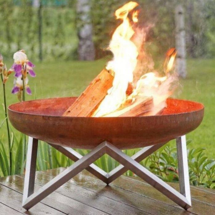 焚き火台大型60㎝浅皿式ファイヤーディスク