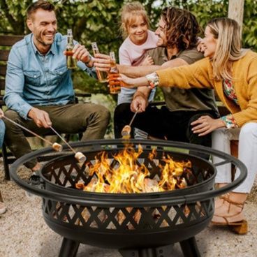 焚き火台多機能幾何学模様ファイヤーディスク