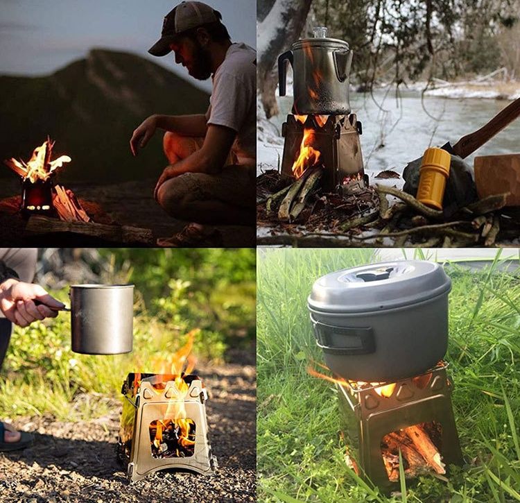 焚き火台 超軽量折りたたみ式一人用焚き火台