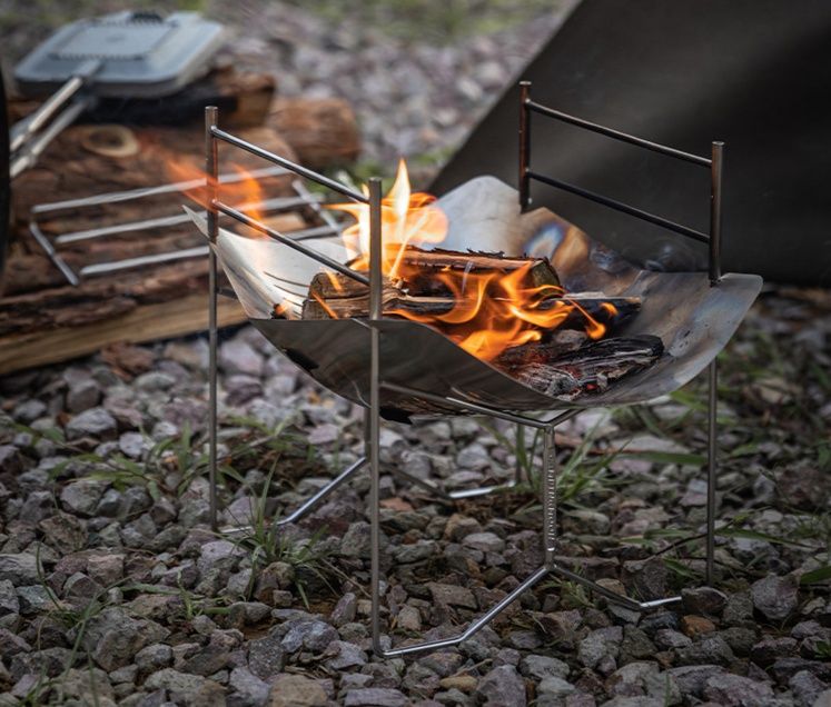 焚き火台 折りたたみ式軽量六角形焚き火台ソロ