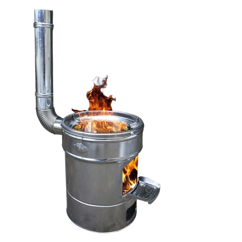 焚き火台 円筒型二次燃焼式焚き火台 調理対応型 ソロ