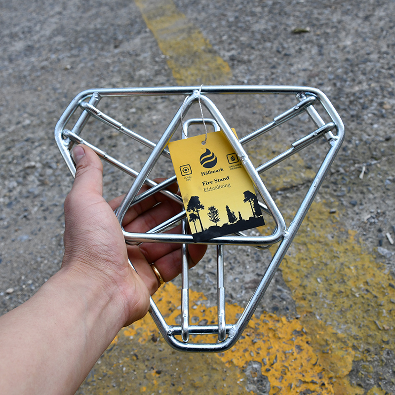 焚き火台 超軽量折りたたみ式五角形一人用焚き火台