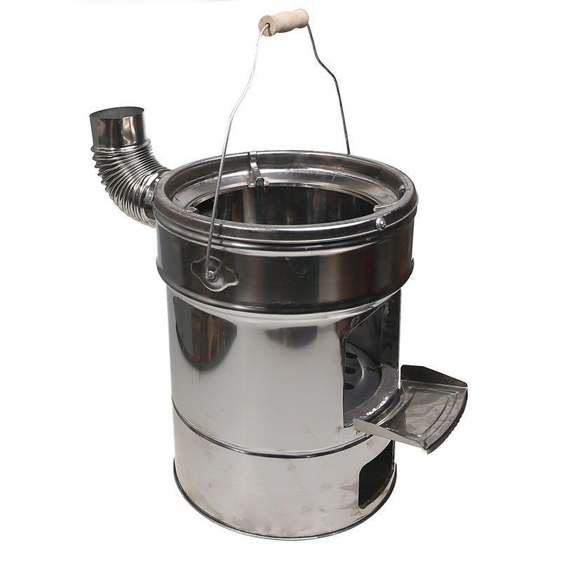 焚き火台 円筒型二次燃焼式焚き火台 調理対応型 ソロ