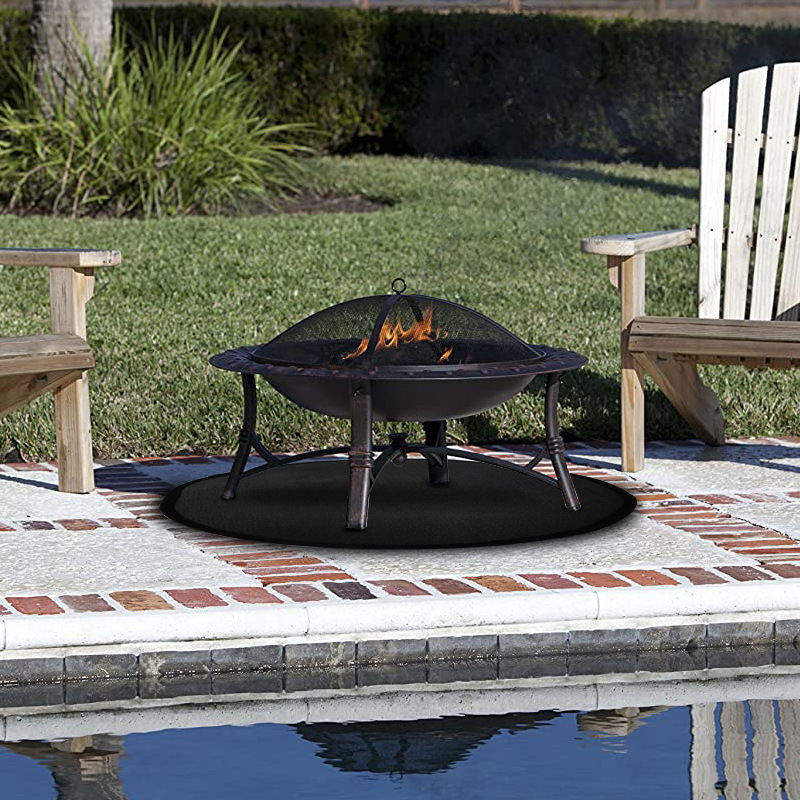 焚き火台 円形防火網付き庭園用焚き火台