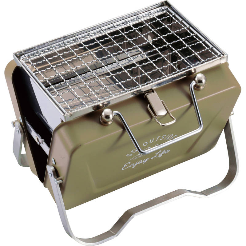 モンテ 卓上型焚き火台 折りたたみ式 カーキ色