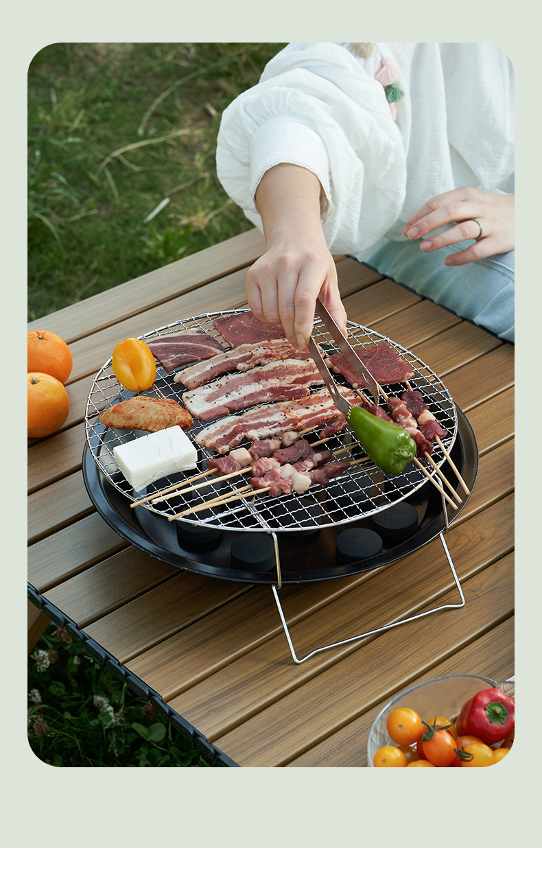焚き火台 携帯式アウトドア焼肉ディスク