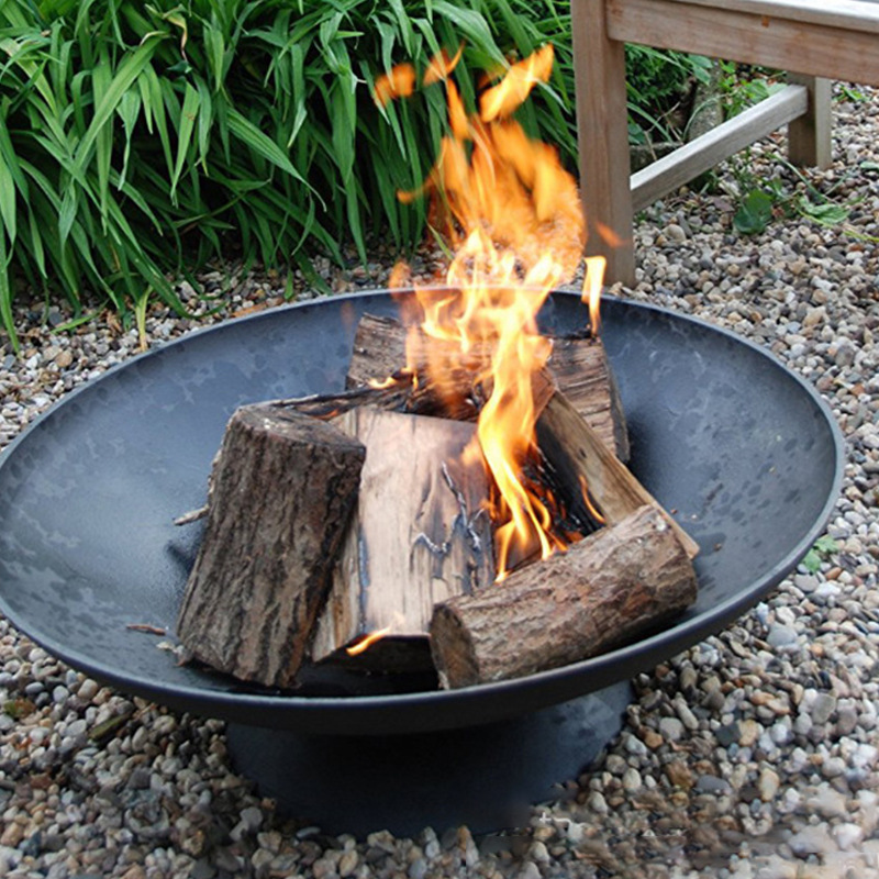 焚き火台 浅型円盤型焚き火台ファイヤーディスク