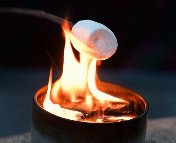 円筒型軽量一人用焚き火台