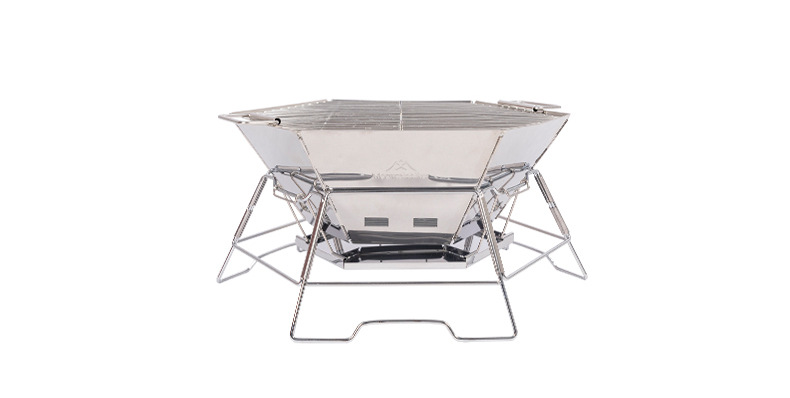 六角形全 軽量折畳式焚き火台 ソロ