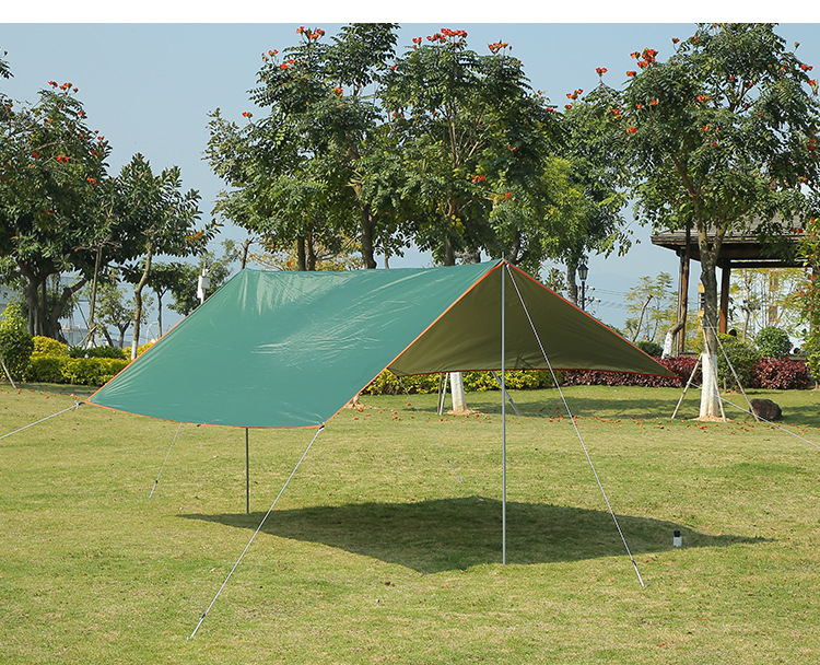 タープ 大型六角形防水タープ キャンプ用日除け雨除けシェルター