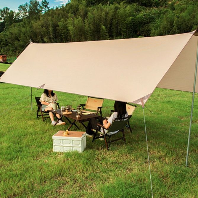 タープ 大型ポール式日よけ防水スクエアタープ