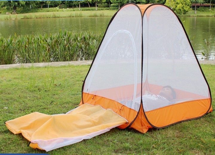タープ ワンタッチ式メッシュ付き瞑想テント