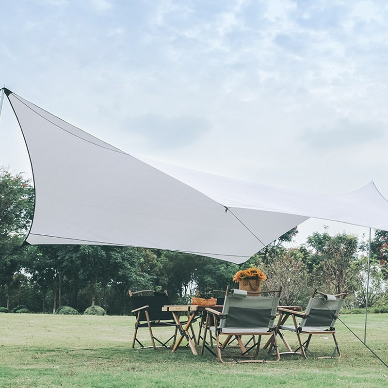 タープ 大型六角形防水タープ日除け雨避けキャンプシェード