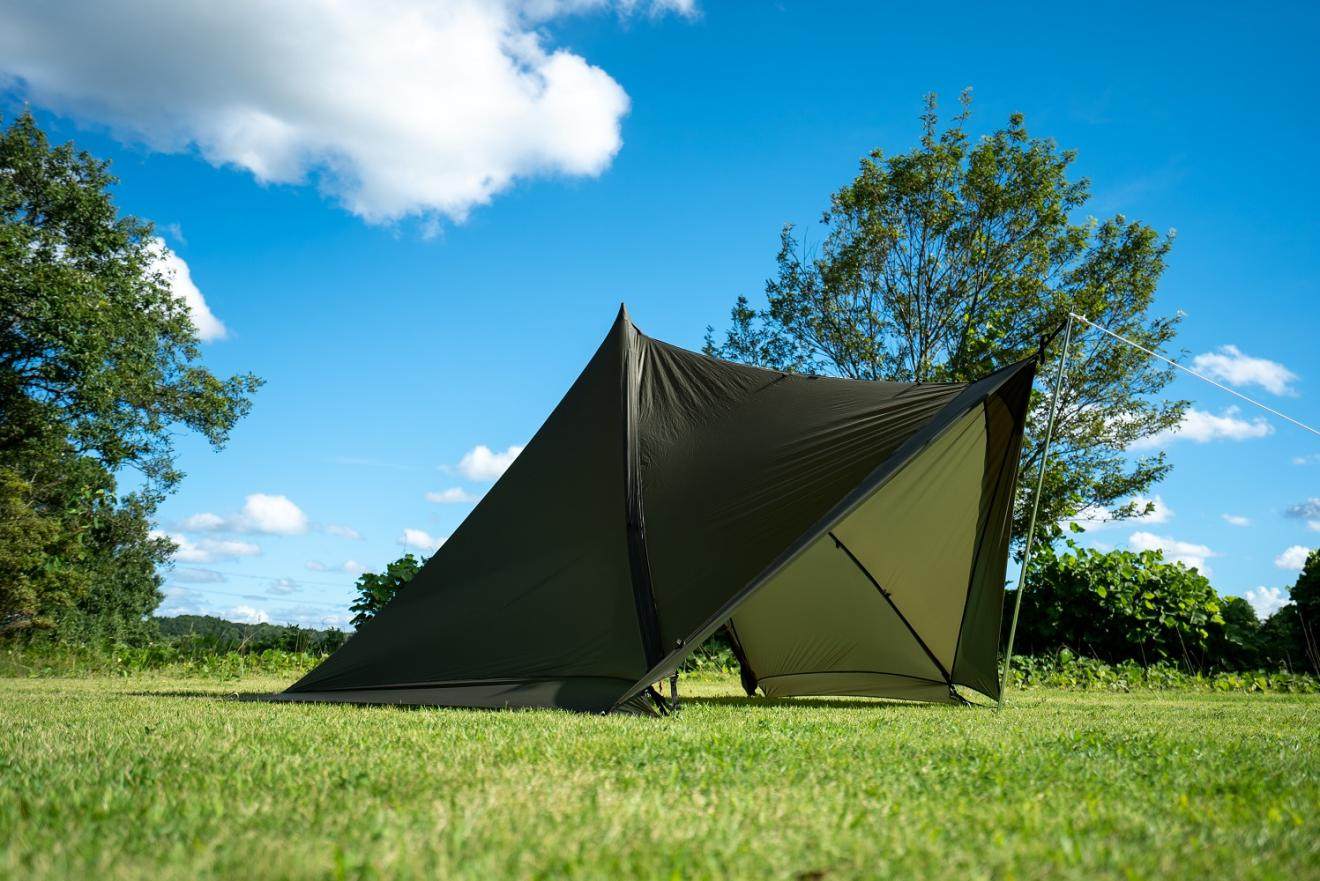 タープ 多角形デザイン遮光タープ広々空間