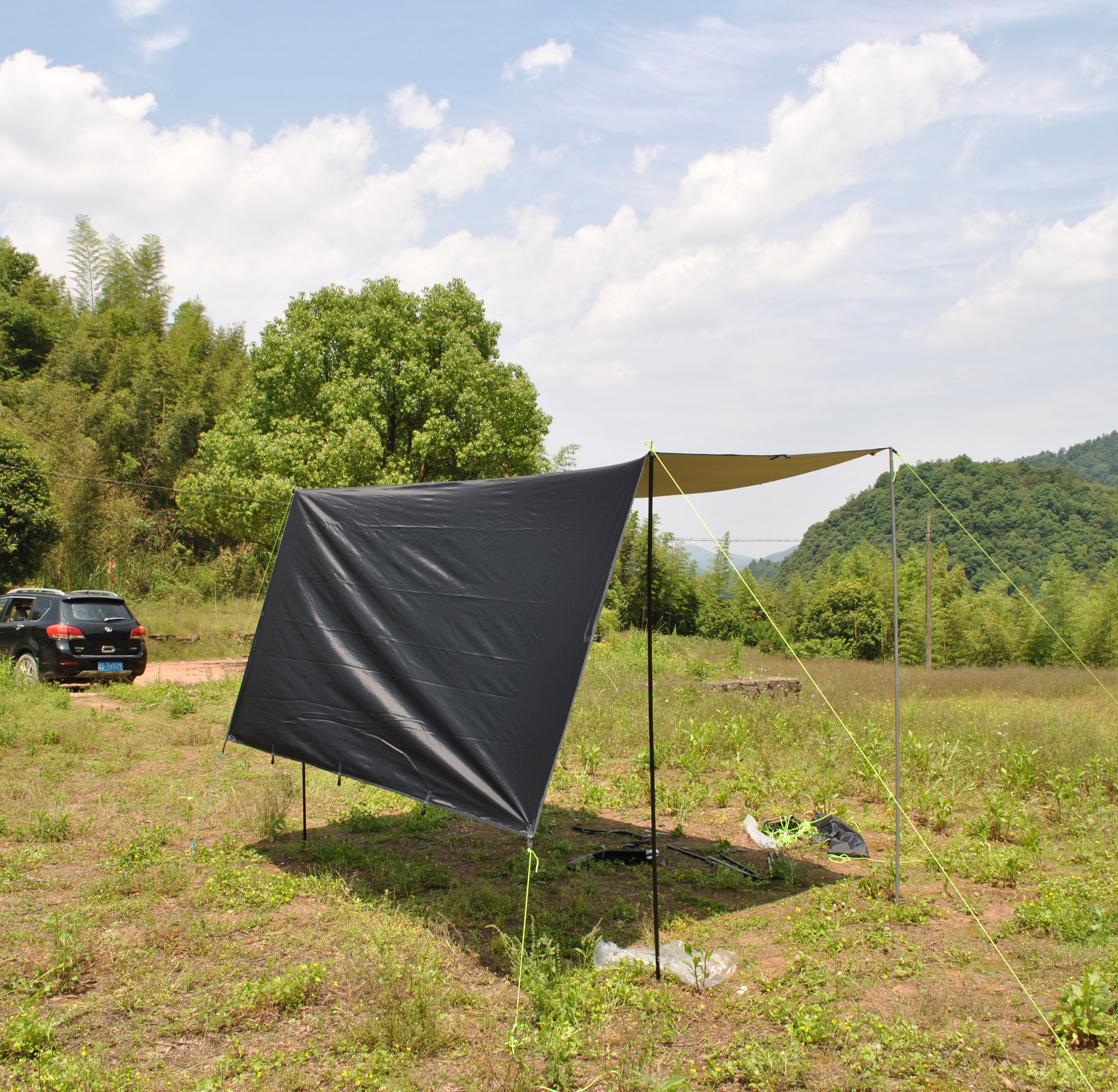 タープ 多機能連結式防水タープ大型軽量野営用