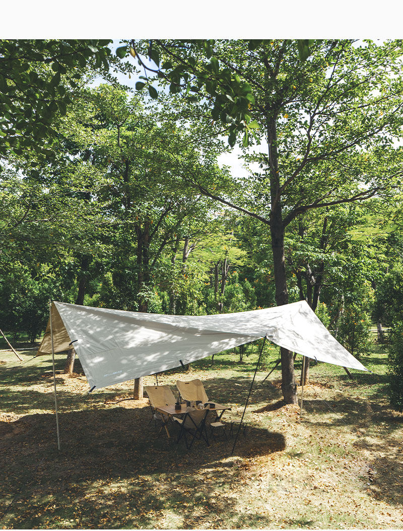 タープ 大型六角形遮光タープ 多点固定式日除け幕
