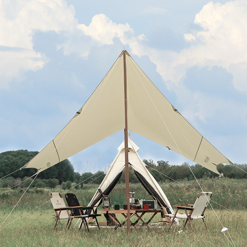 タープ 大型六角形日除け幕 広々空間対応型