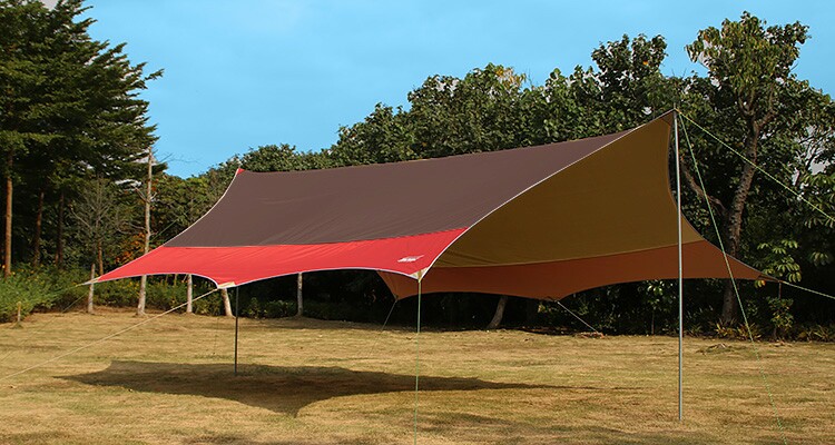 タープ 大型六角形日よけ幕 広々設営対応型