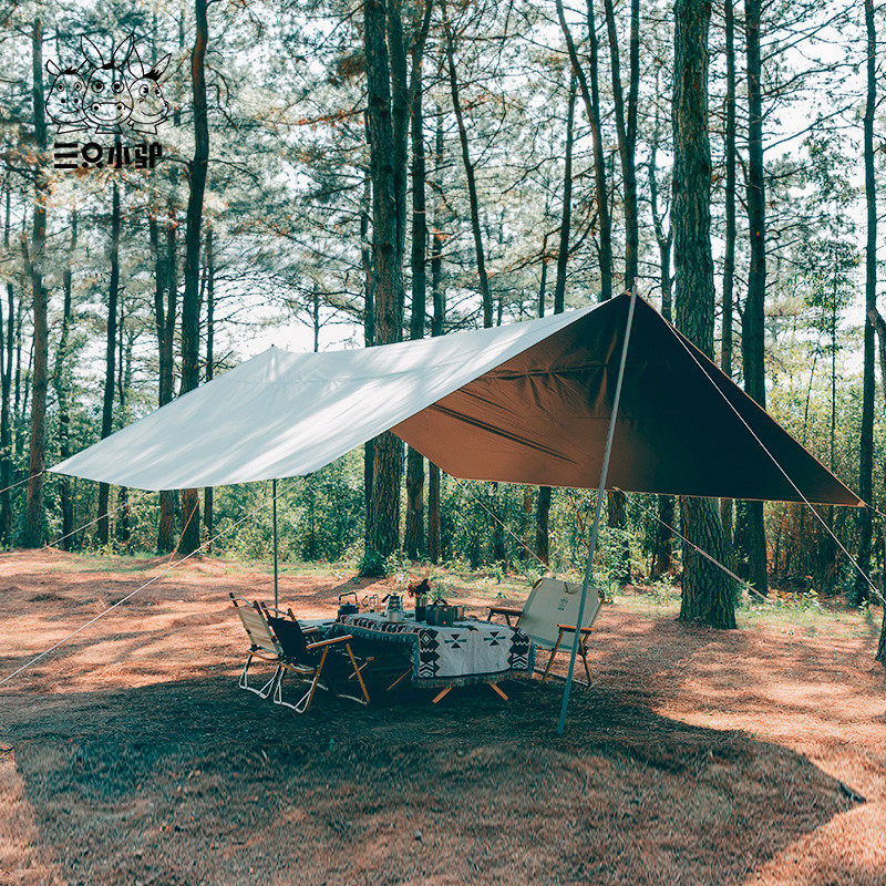 タープ 森林キャンプ対応広々大型日よけレクタタープ