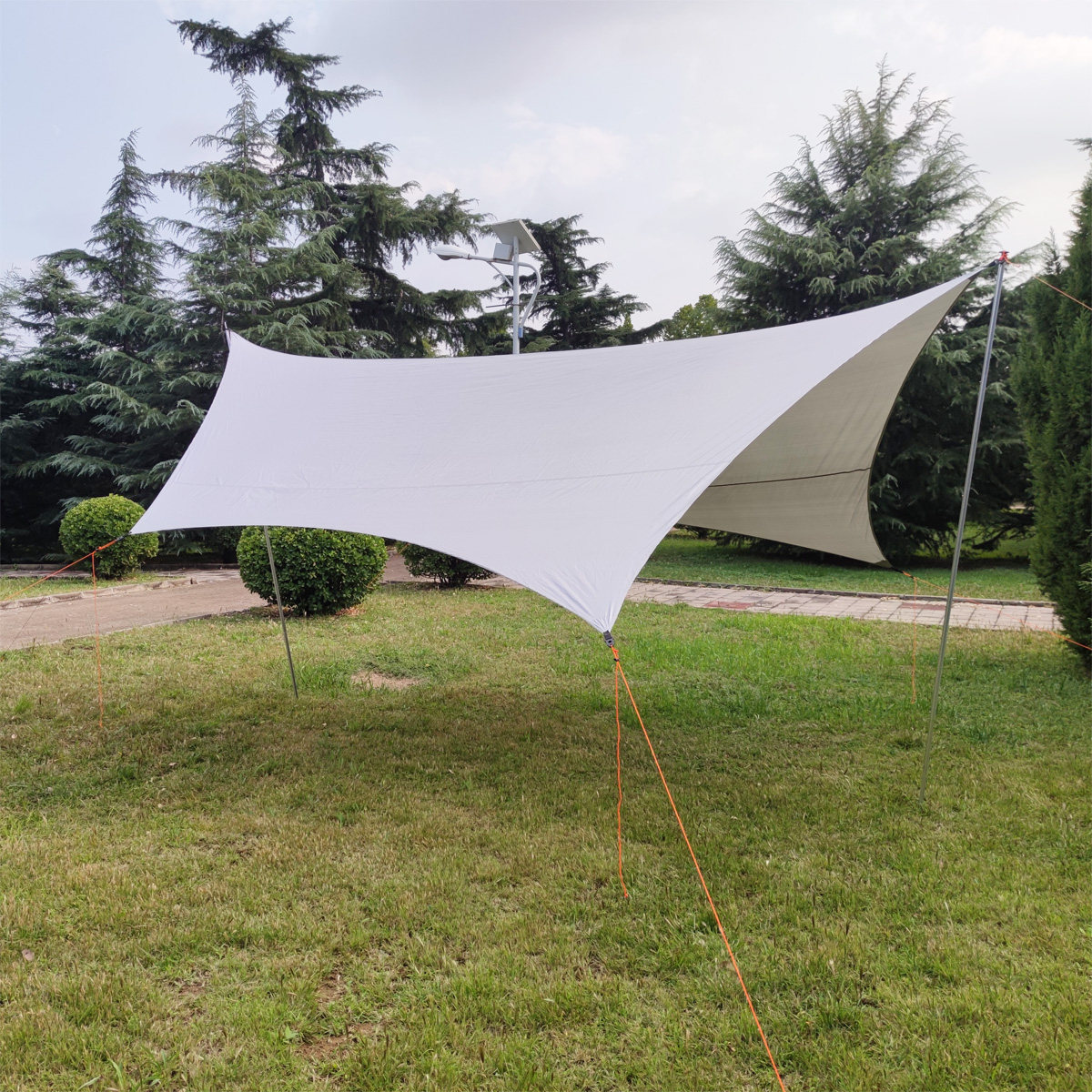 タープ 大型六角形広々日除け防水タープ