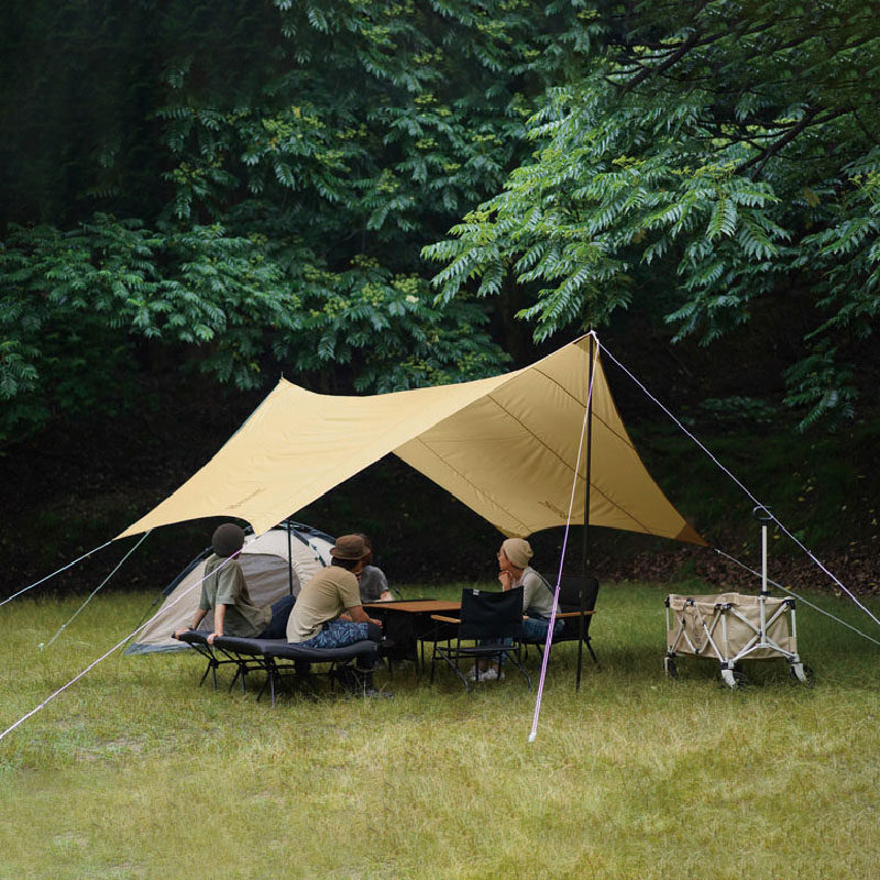 タープ 広々快適大型六角形日除け幕