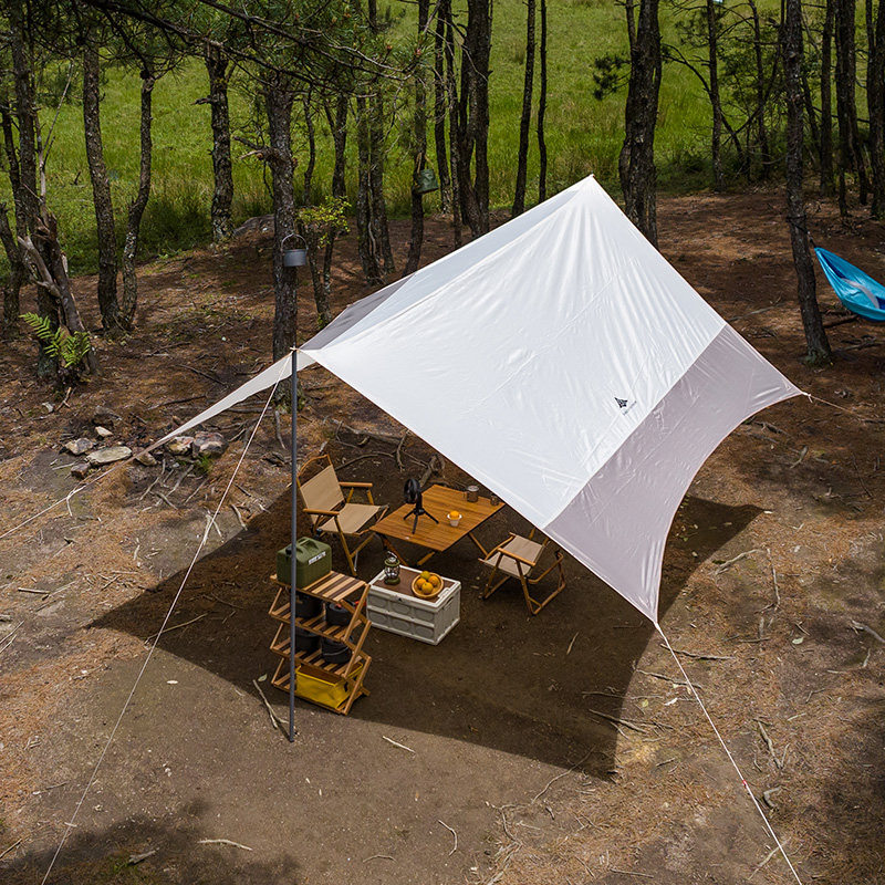 タープ 広々快適六角形大型日除け幕