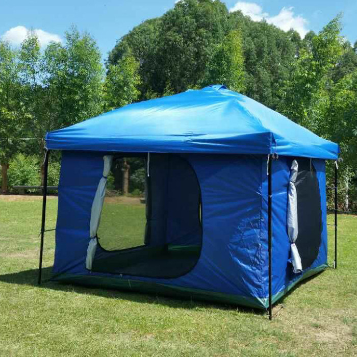 タープ ワンタッチ式四面開閉フルクローズスクリーンタープ