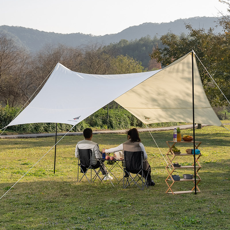 タープ 広々快適な大型四角形日除け幕