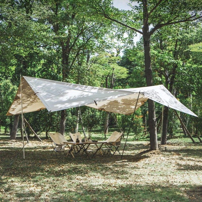 タープ 大型六角形遮光タープ天幕セット