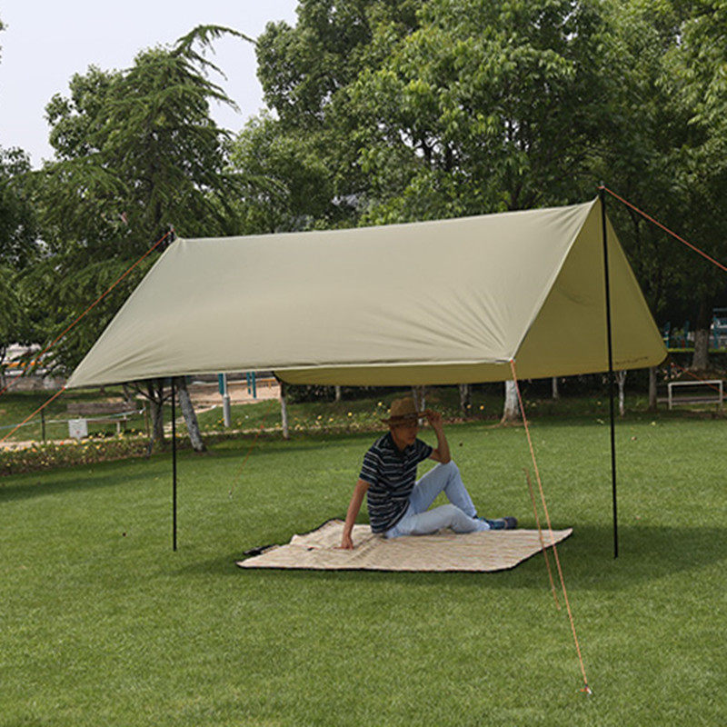 タープ 軽量ポール式正方形日よけ幕三メートル