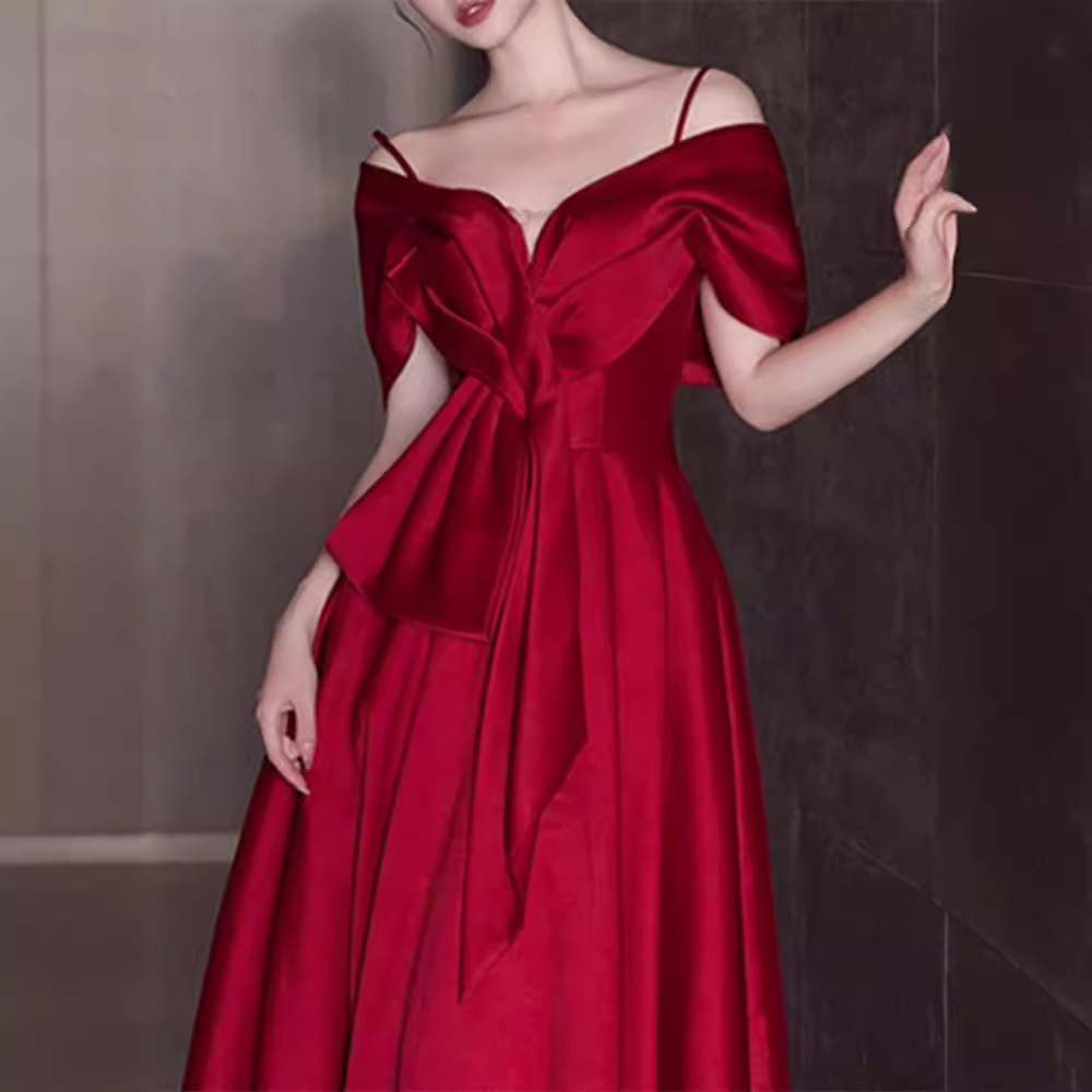 ロングドレス オフショルダープリンセスドレス