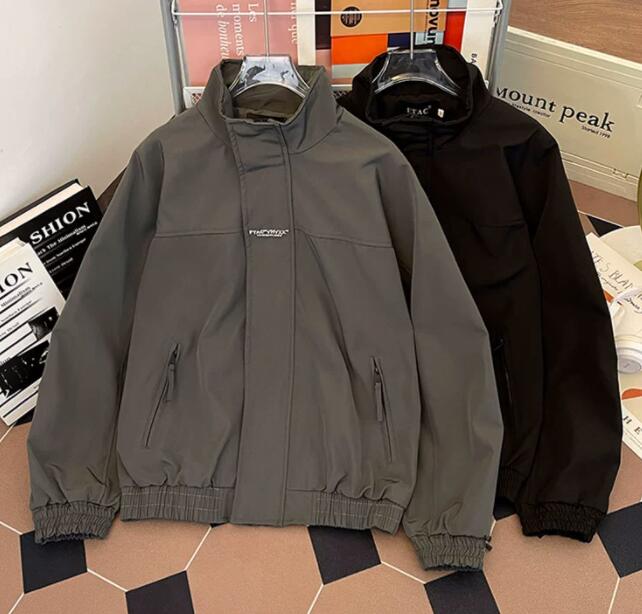 30代メンズファッション 立ち襟ジップアップジャケット メンズ アウター