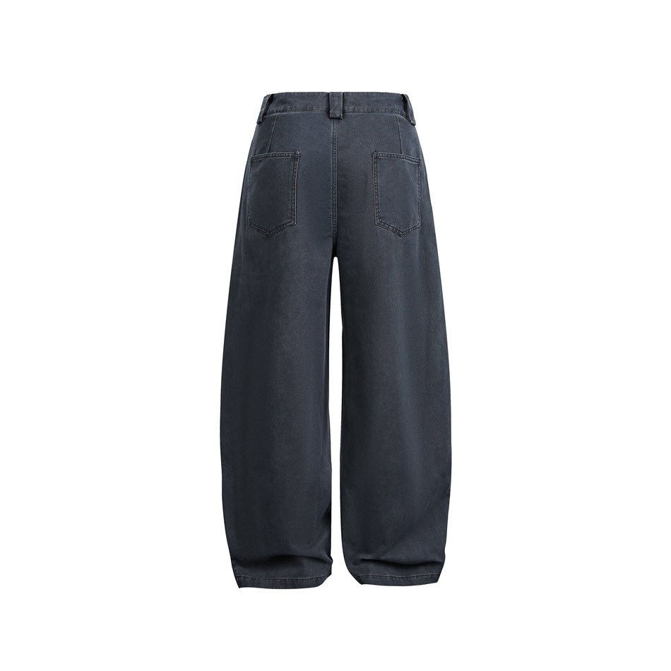 30代メンズファッション ワーク風ワイドパンツ サイドライン入り秋冬新作