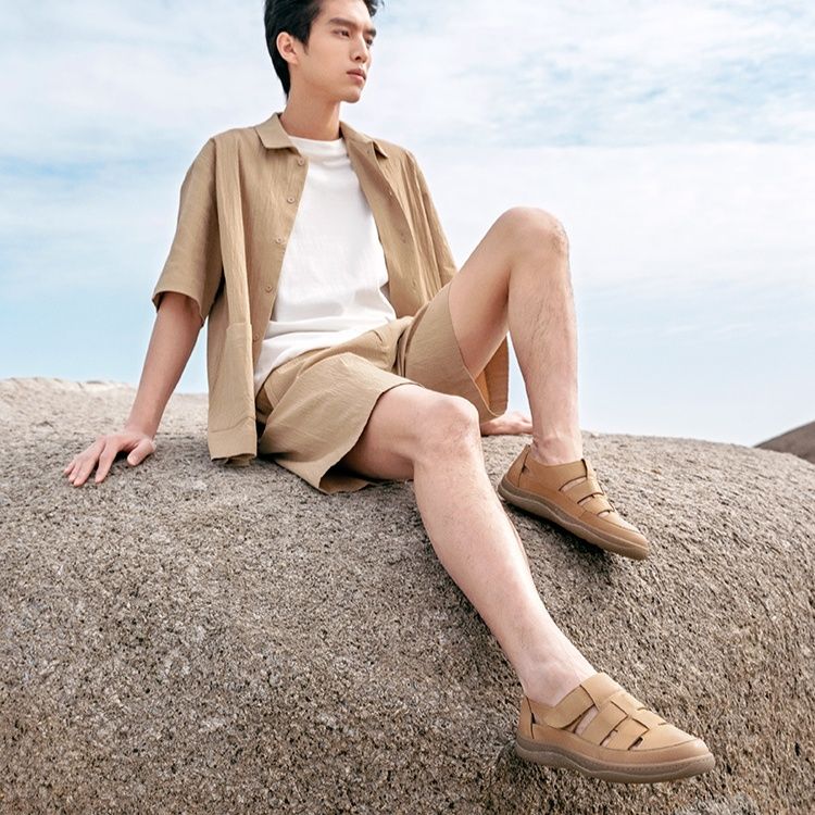 30代メンズファッション 夏風涼しげサンダルシューズ