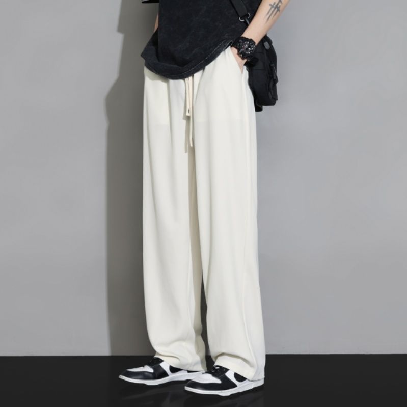 30代メンズファッション リラックスワイドストレートパンツ