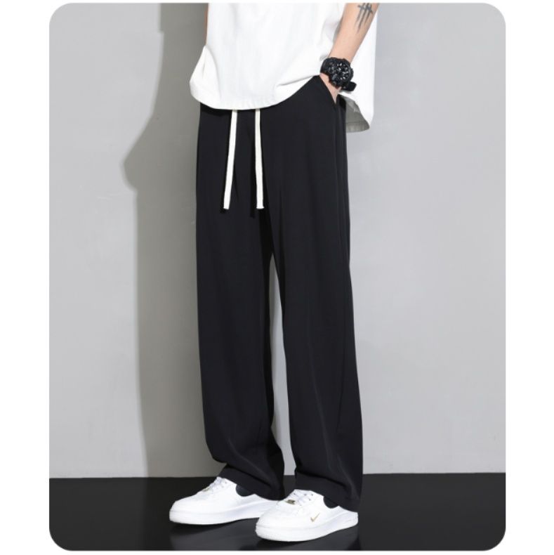 30代メンズファッション リラックスワイドストレートパンツ