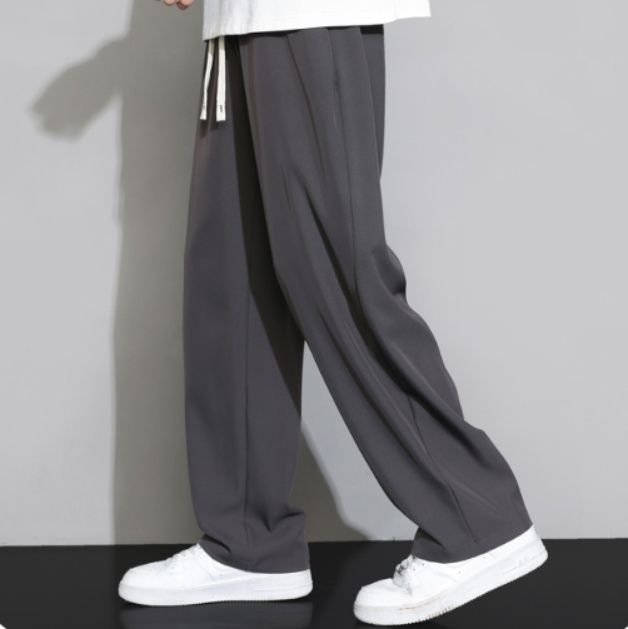 30代メンズファッション リラックスワイドストレートパンツ