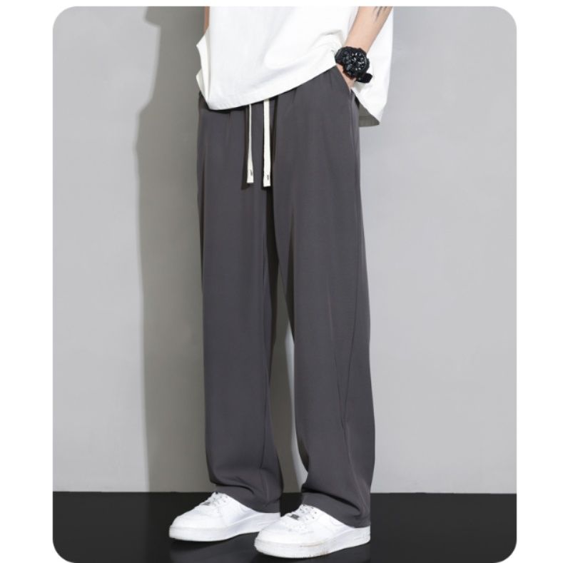 30代メンズファッション リラックスワイドストレートパンツ