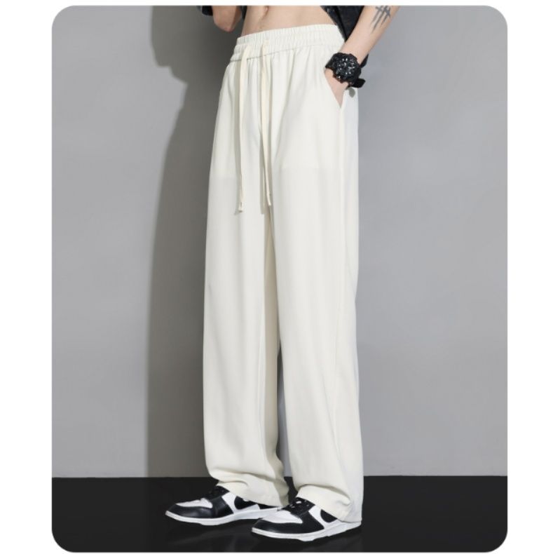 30代メンズファッション リラックスワイドストレートパンツ